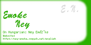 emoke ney business card